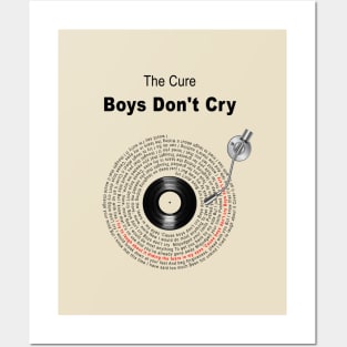 BOYS DON'T CRY LYRICS ILLUSTRATIONS Posters and Art